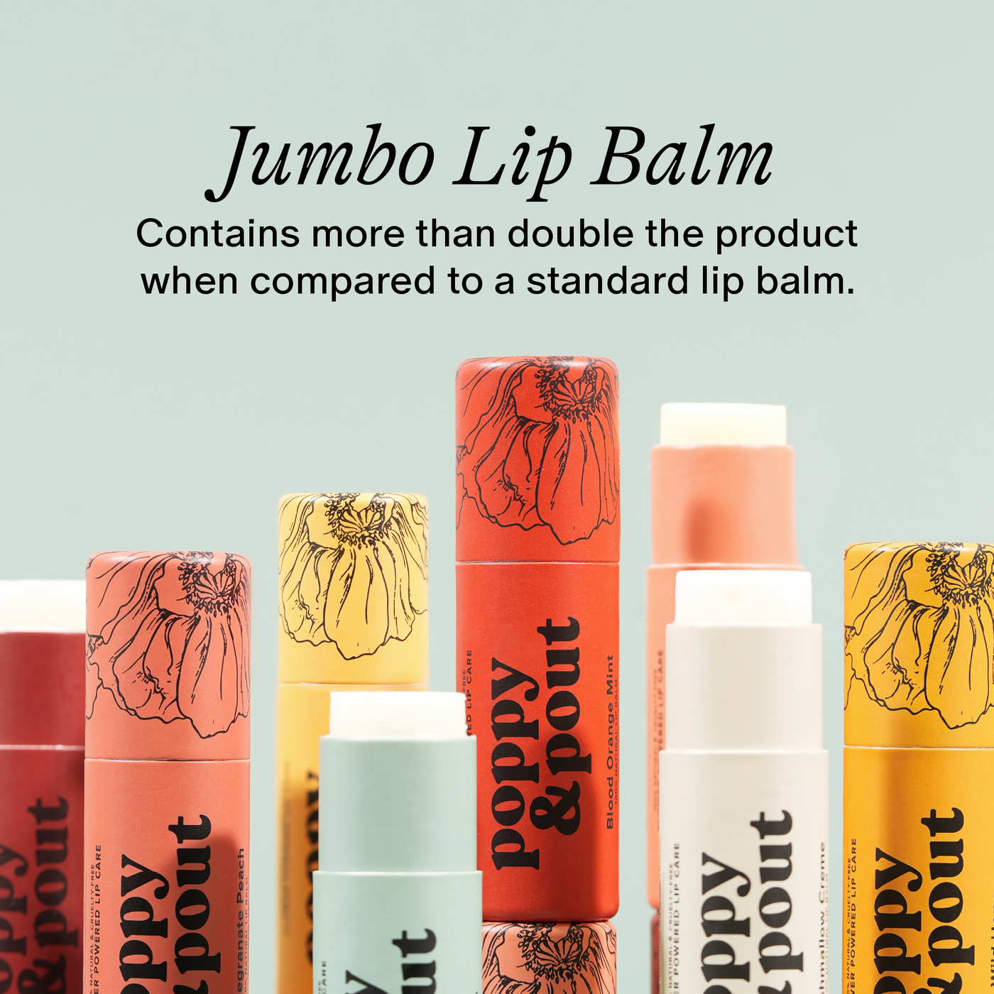 Poppy & Pout Lip Balm: Sweet Mint