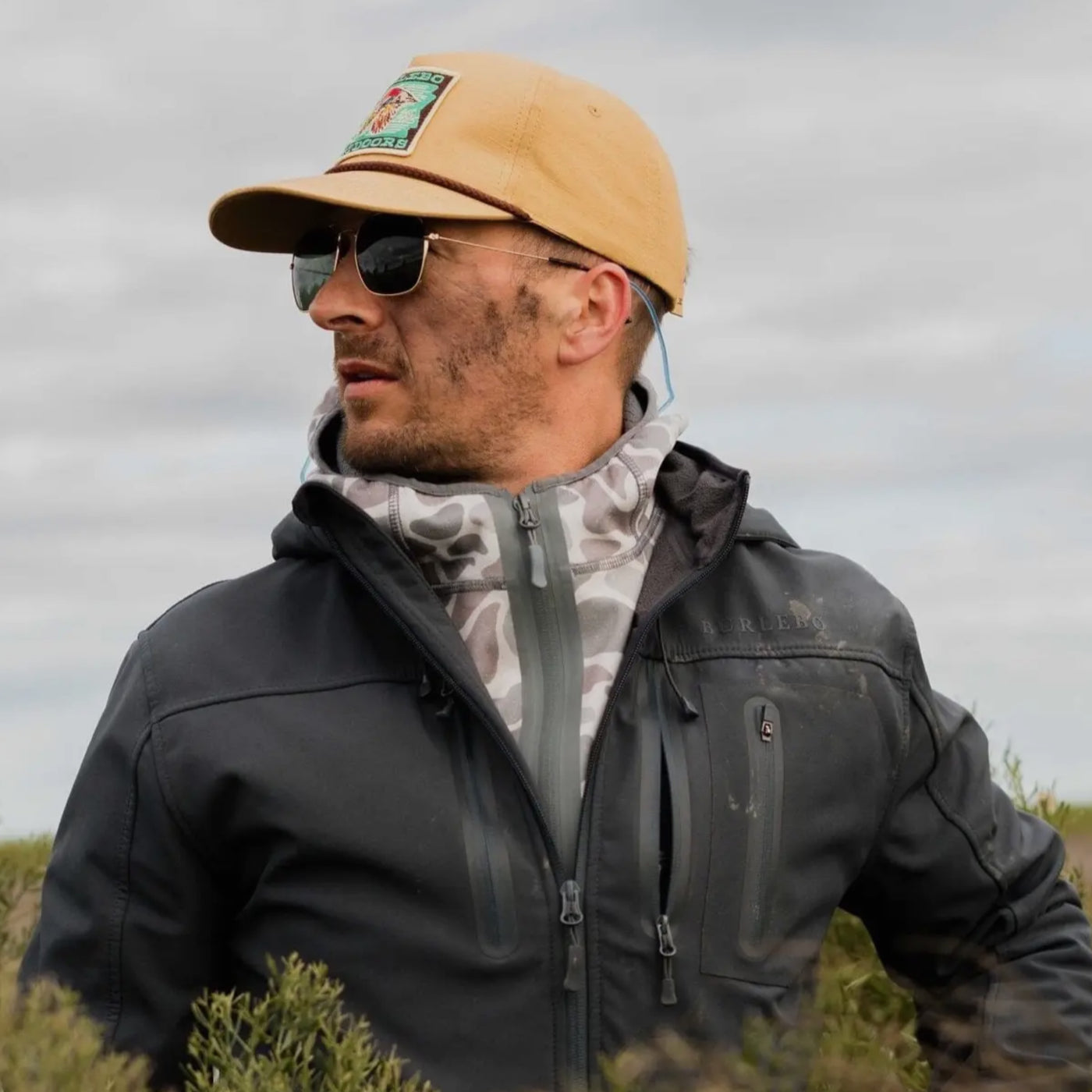 Burlebo Cap - Green Head Patch - Coyote Tan