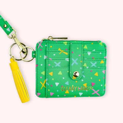 Cleary Lane Colorful Wallet Keychains: Blush Floral Jungle