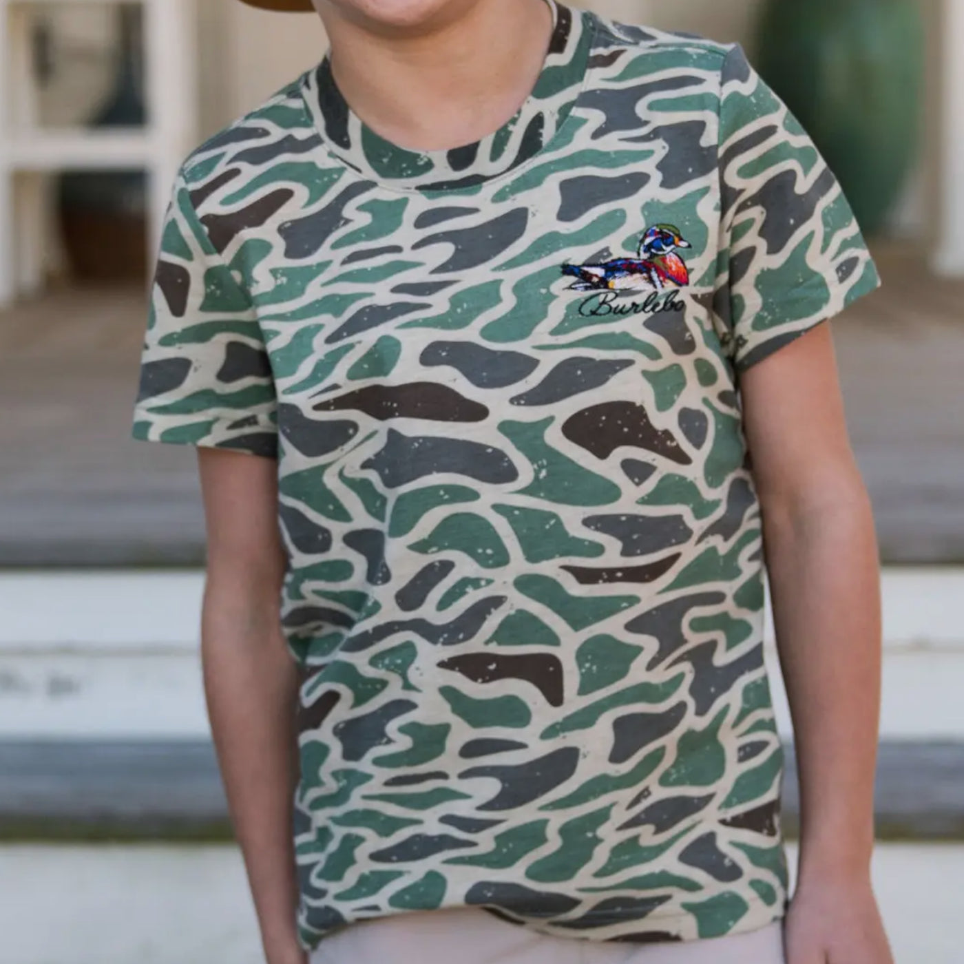 Burlebo Youth Tee - SS Retro Duck Camo Tee