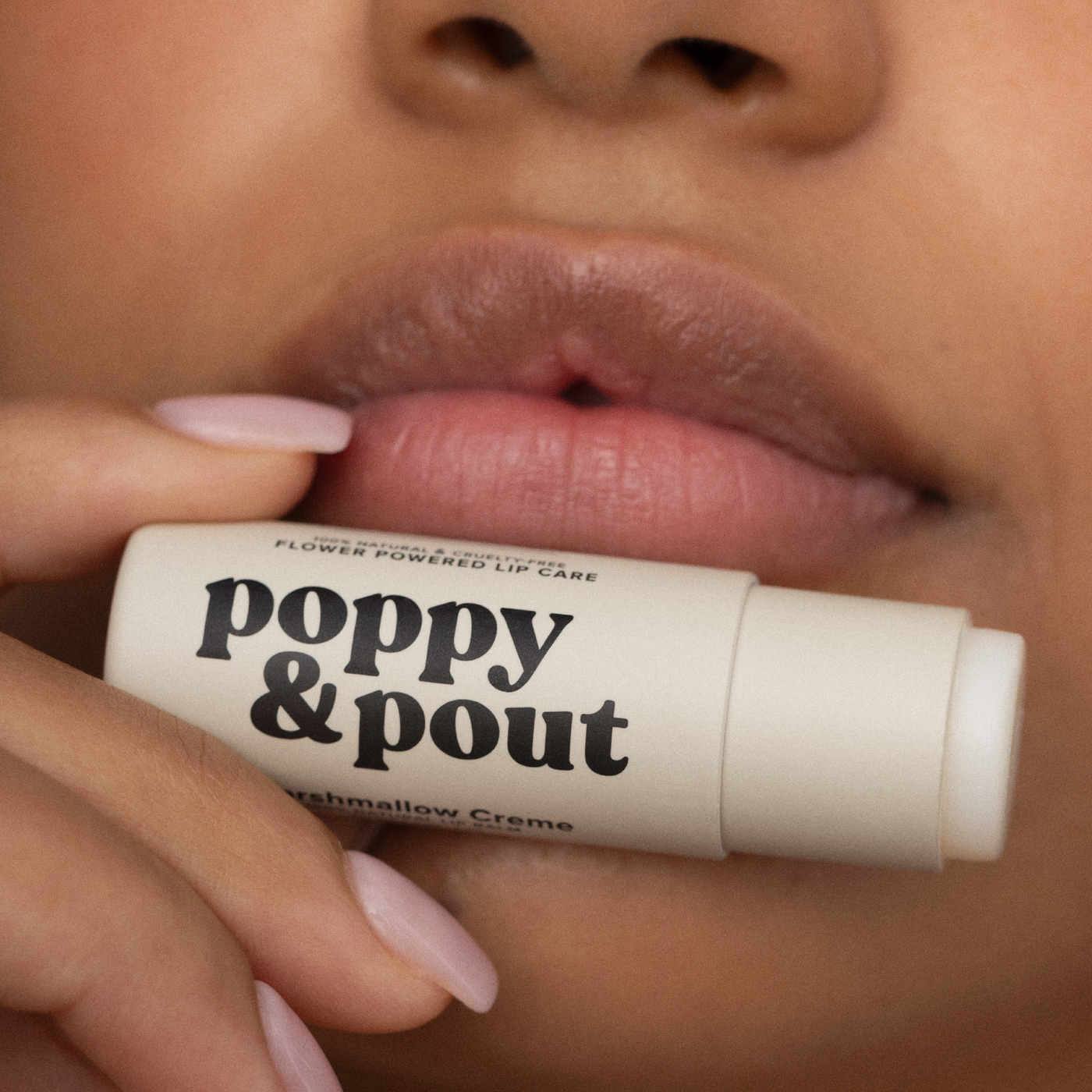 Poppy & Pout Lip Balm: Marshmallow Creme