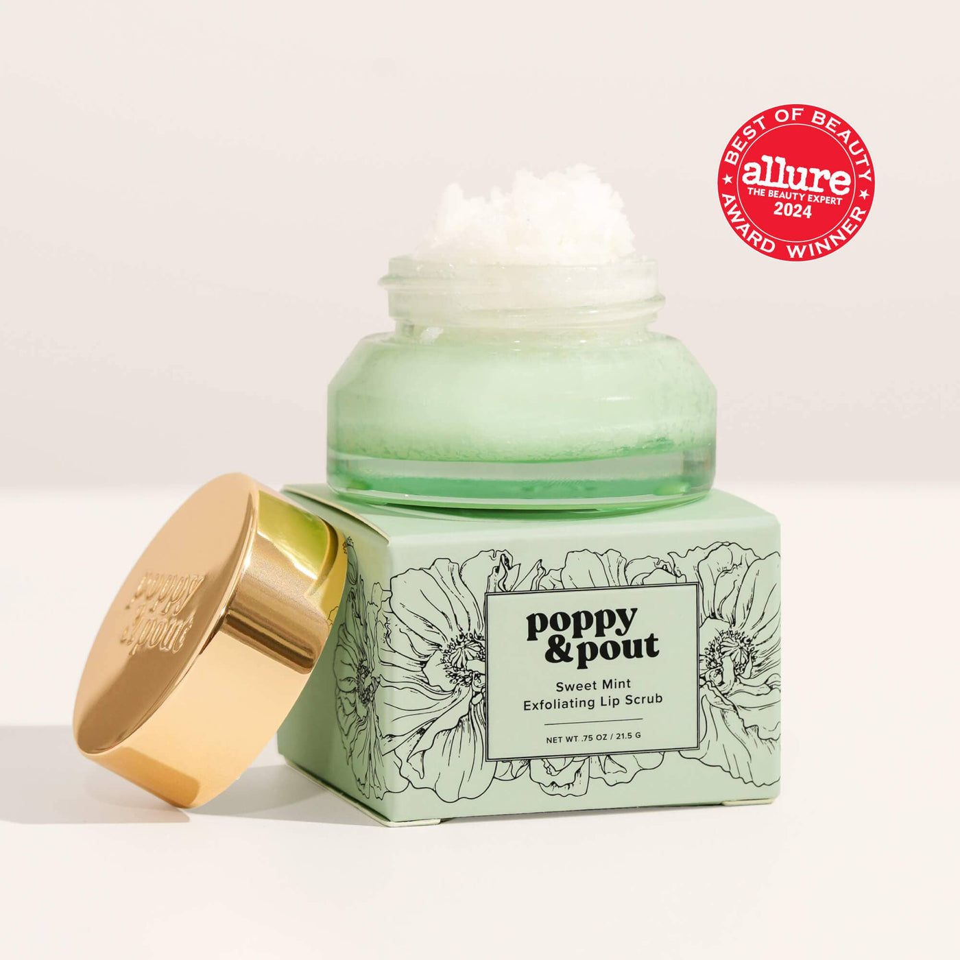 Poppy & Pout Lip Scrub: Sweet Mint