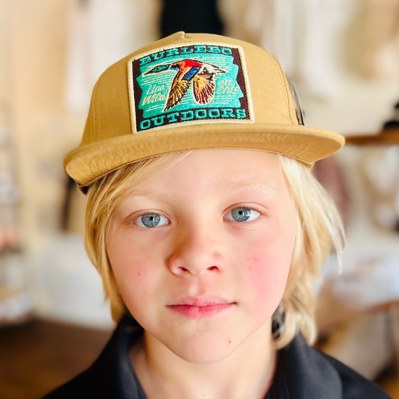 Burlebo Youth - Green Head Patch  Coyote Tan Cap