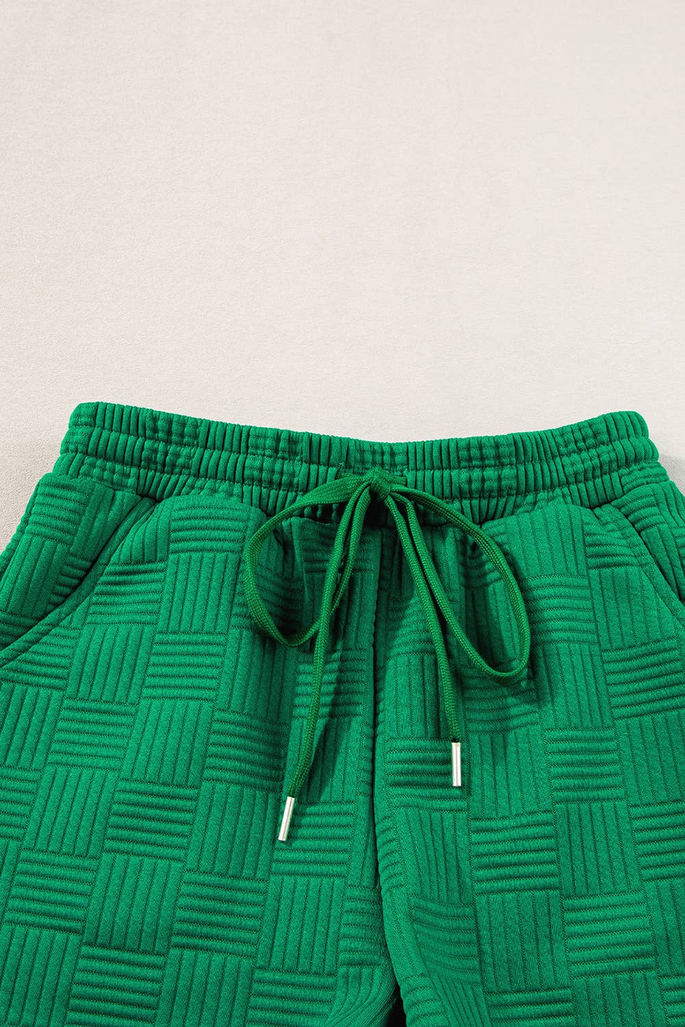 Green Textured Ruffle Set