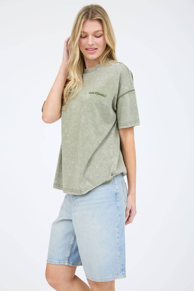 Good Vibes Washed Top