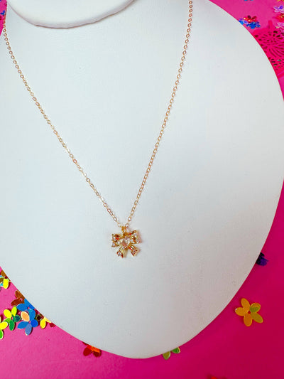 Taylor Shaye Diana Bow Necklace