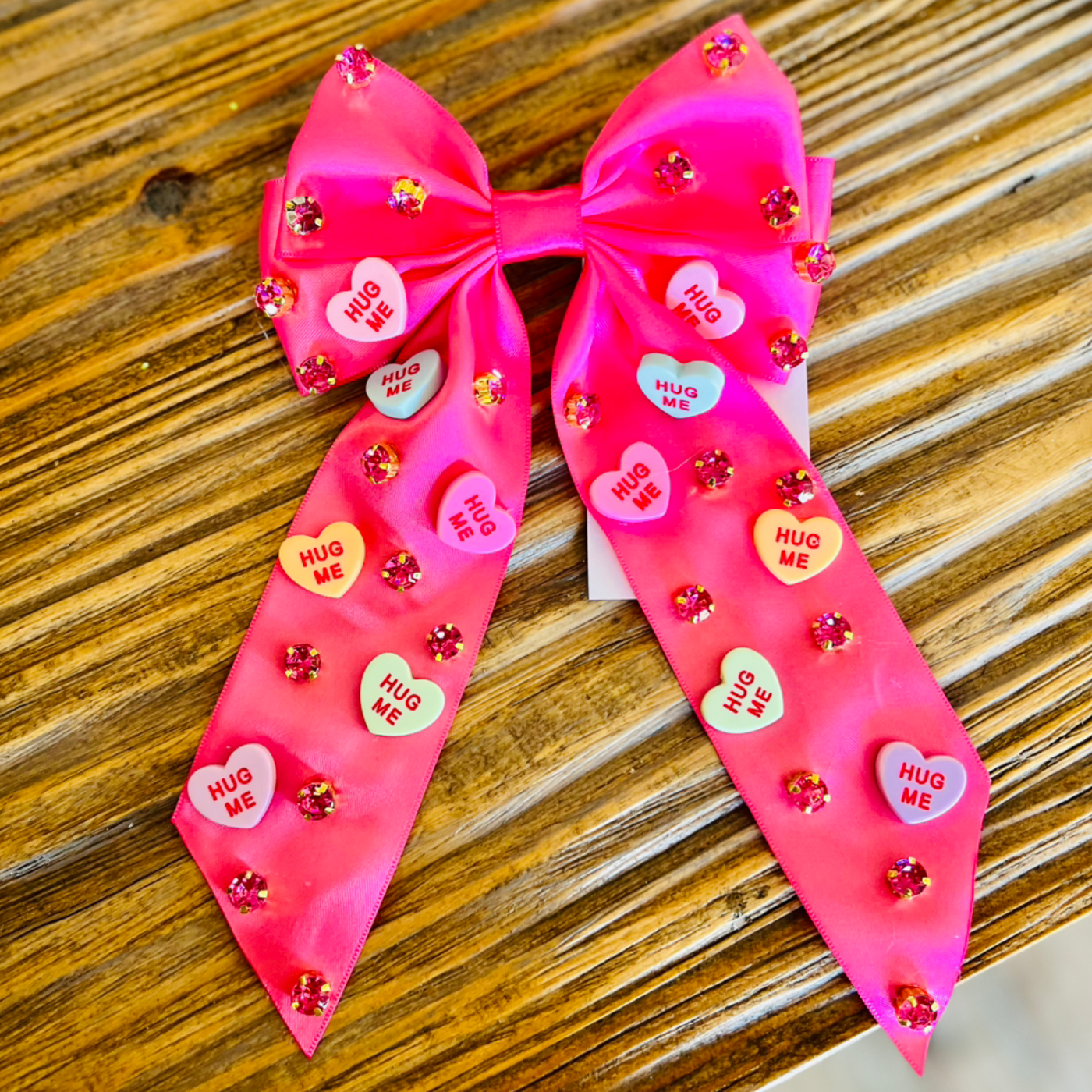 Candy Heart Hair Bow