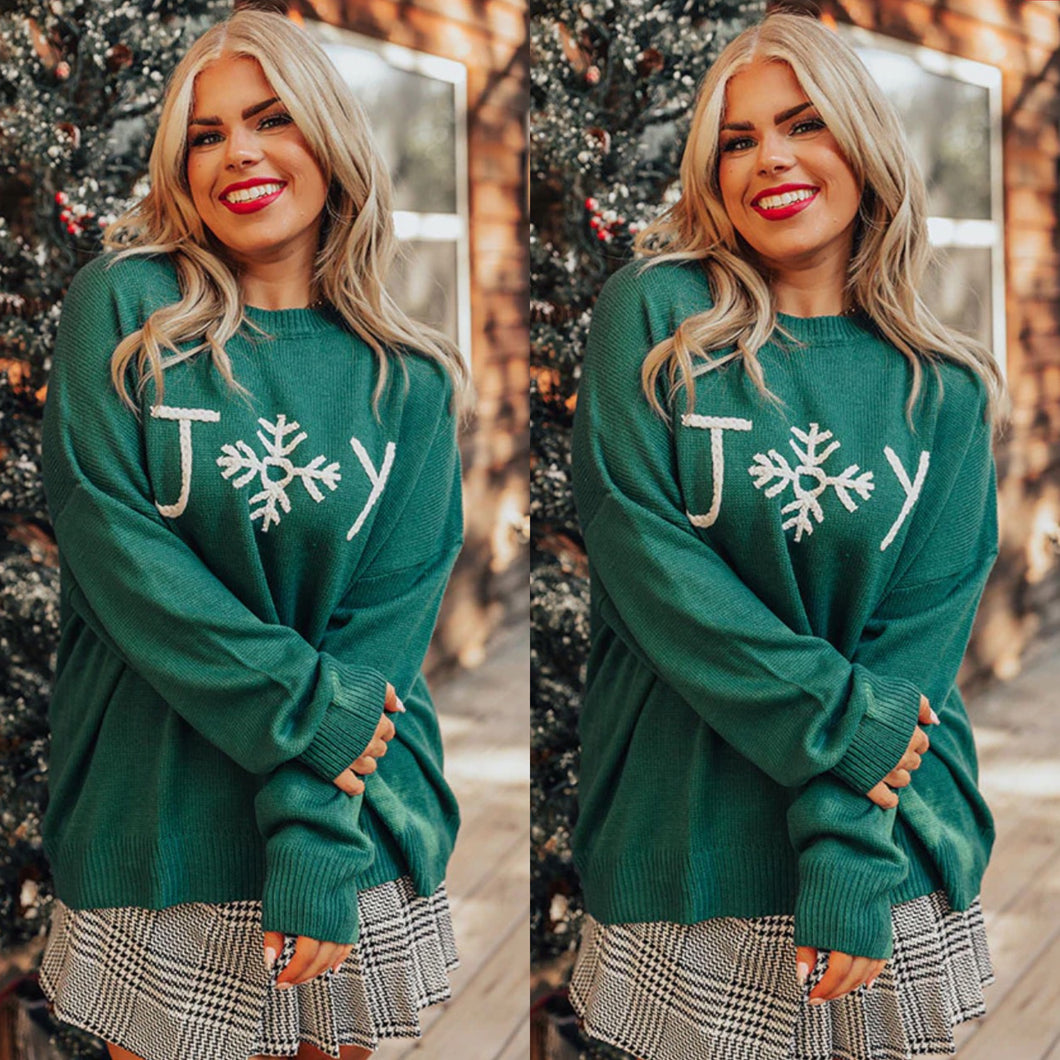 Joy Green Sweater
