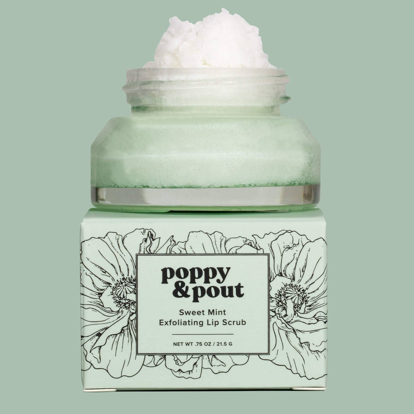 Poppy & Pout Lip Scrub: Sweet Mint