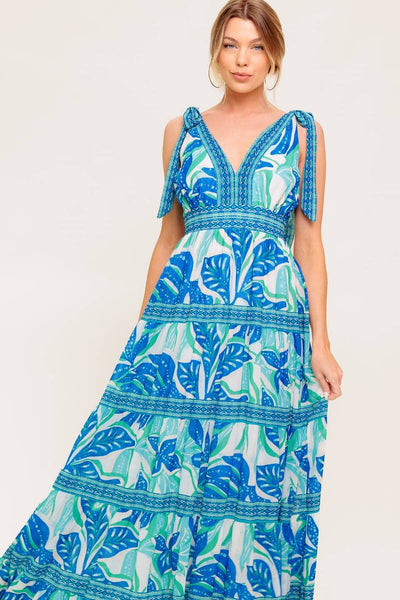 Blue Tropical Maxi