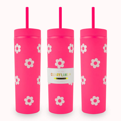 Clearly Lane 16oz Matte Tumbler Cup | Canary Hearts