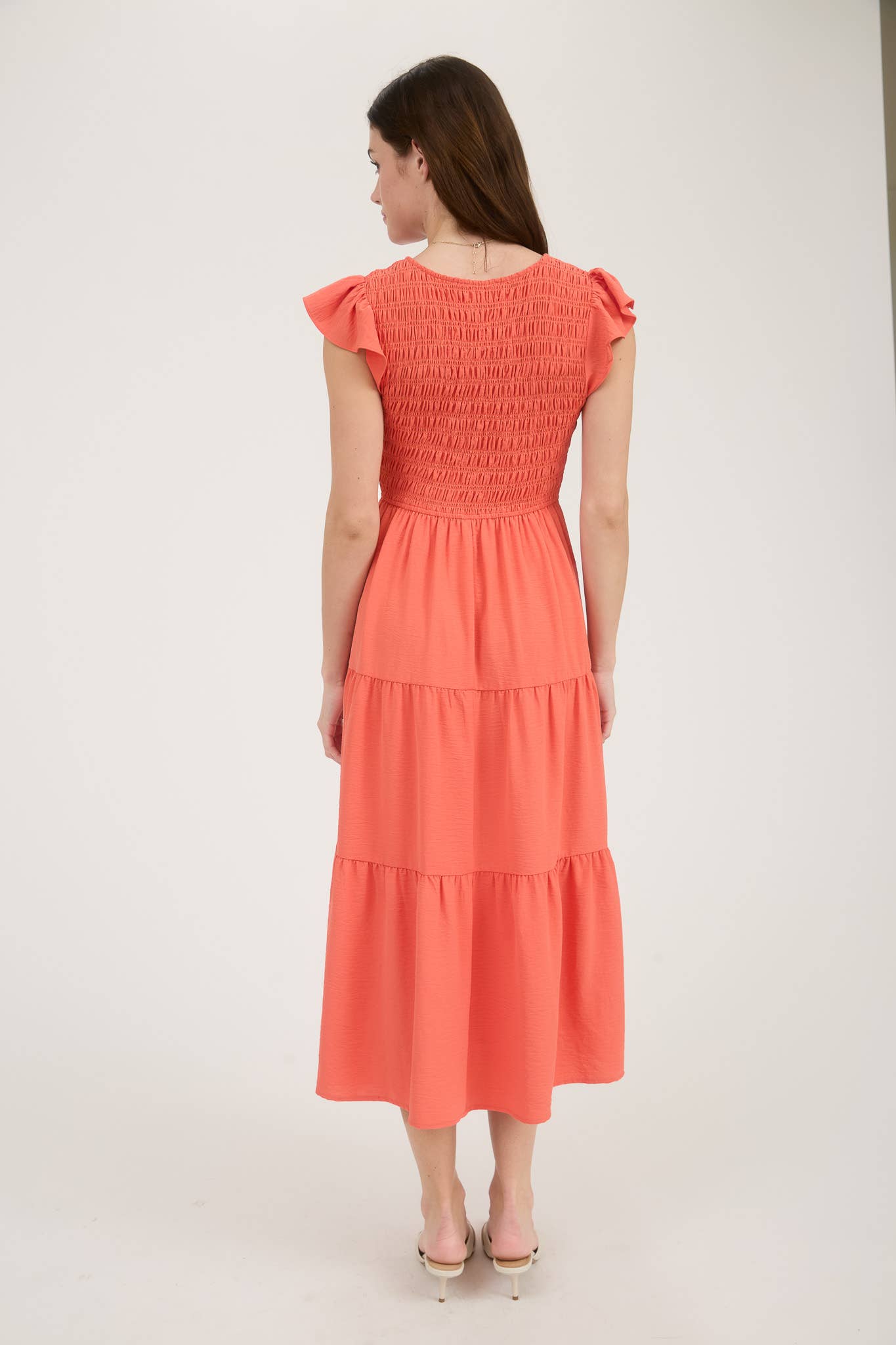 Kiwi Flutter Sleeve Maxi