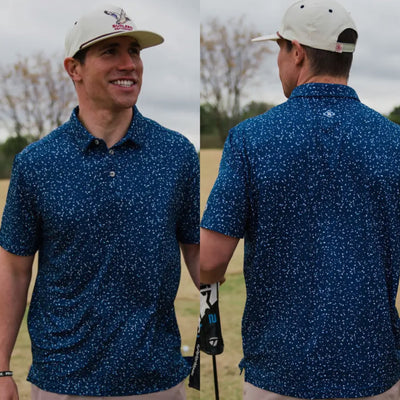 Burlebo Performance Polo - Navy Speckled