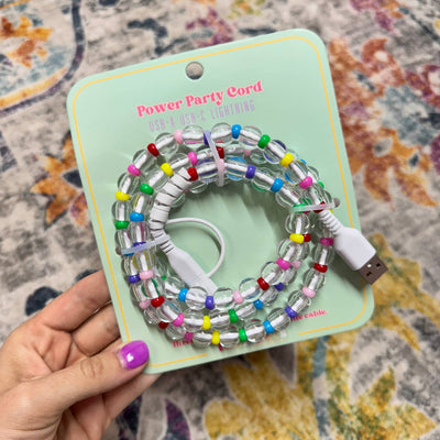 Beaded Phone Chargers USB/USB-C/Lightning: Multi/Star/Heart
