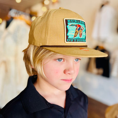 Burlebo Youth - Green Head Patch  Coyote Tan Cap