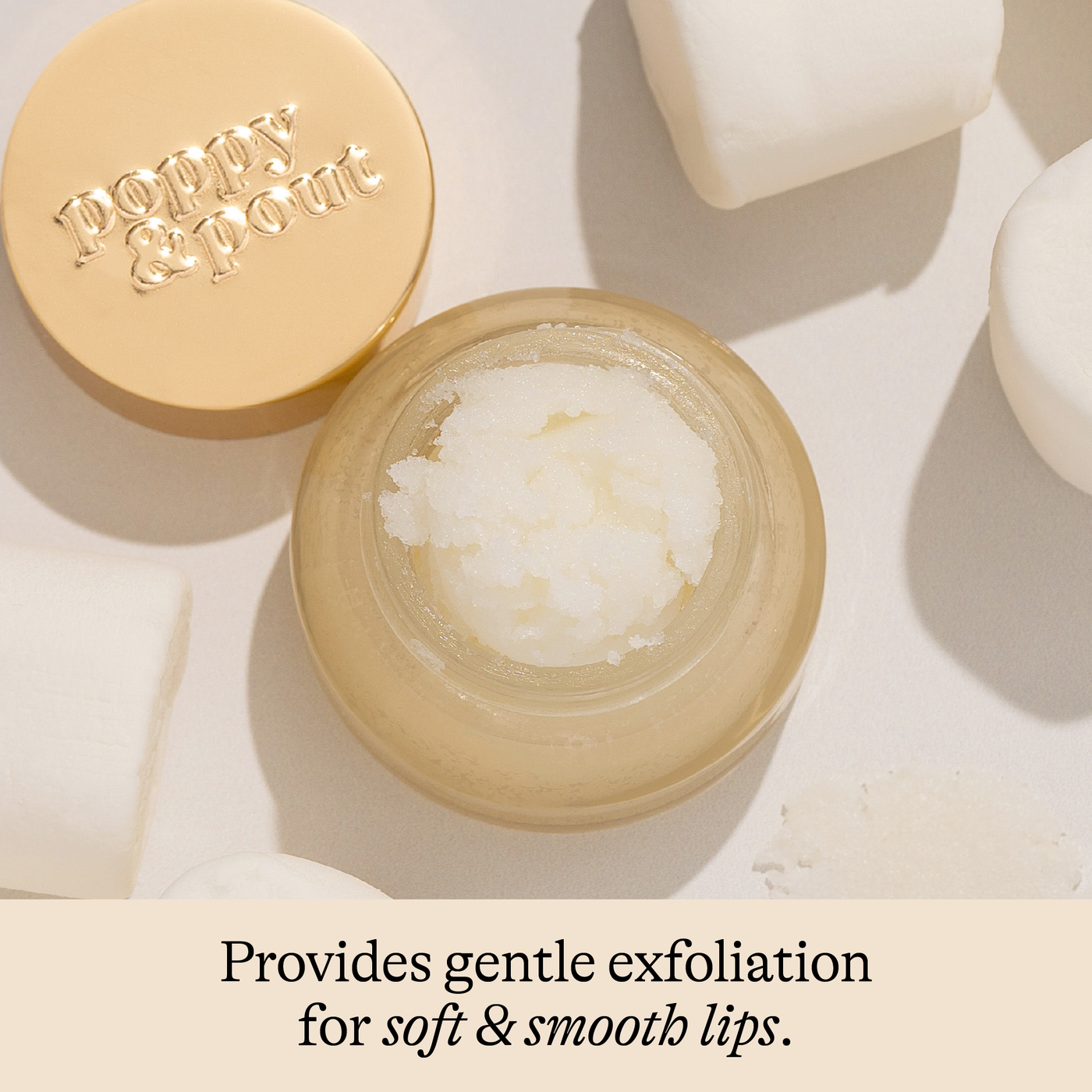 Poppy & Pout Lip Scrub: Marshmallow Creme