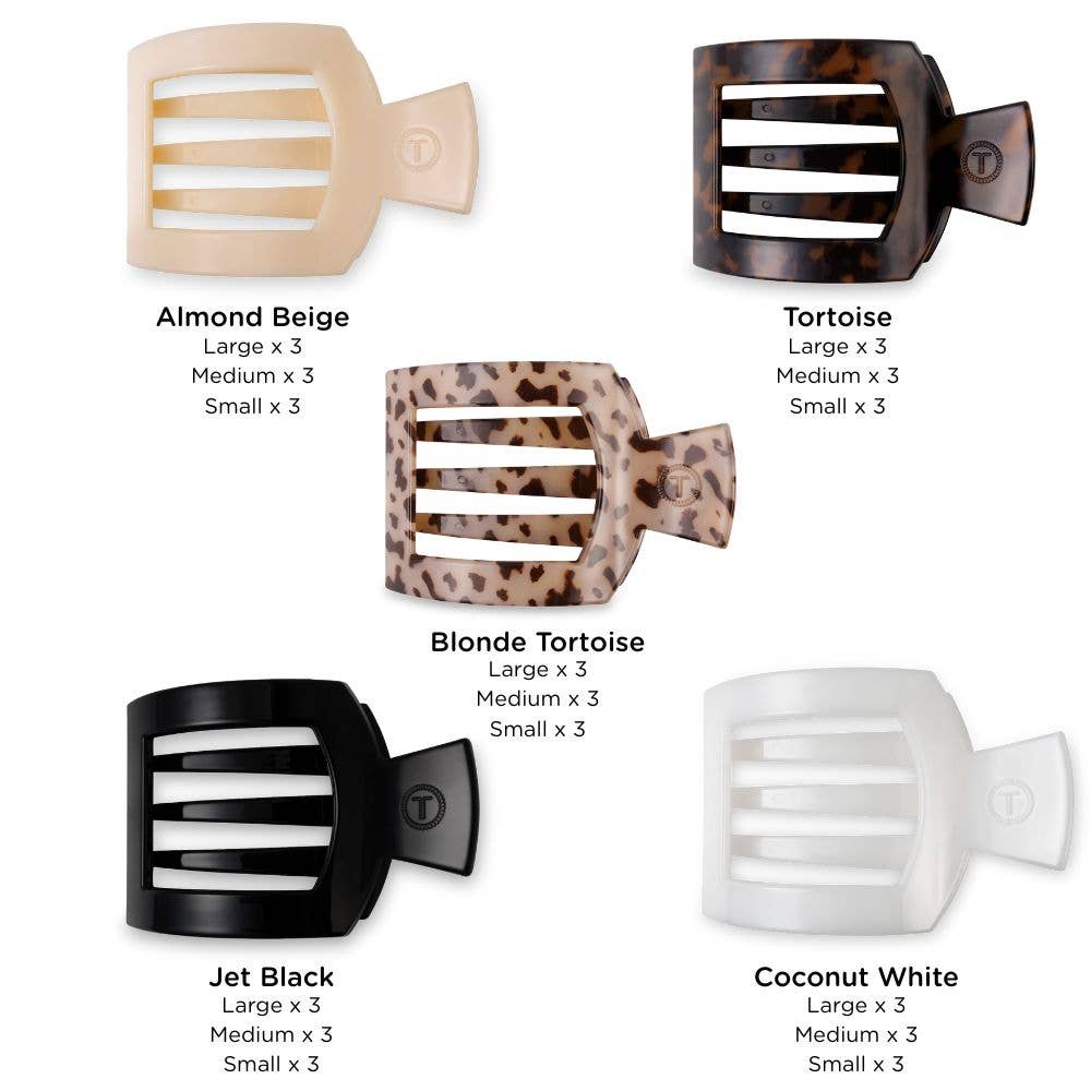 TELETIES Square Flat Hair Clip