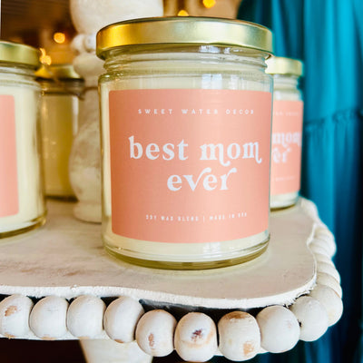 Best Mom Ever! 9 oz Soy Candle - Pink Label