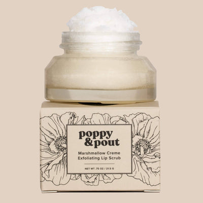 Poppy & Pout Lip Scrub: Marshmallow Creme