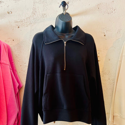 Half Zip Collar Sweatshirt