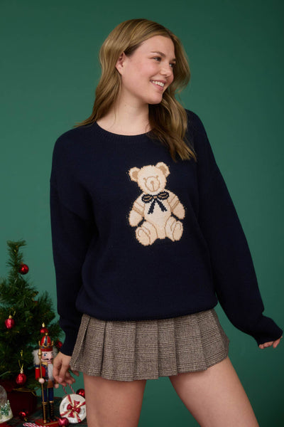 Cream Teddy Jacquard Sweater