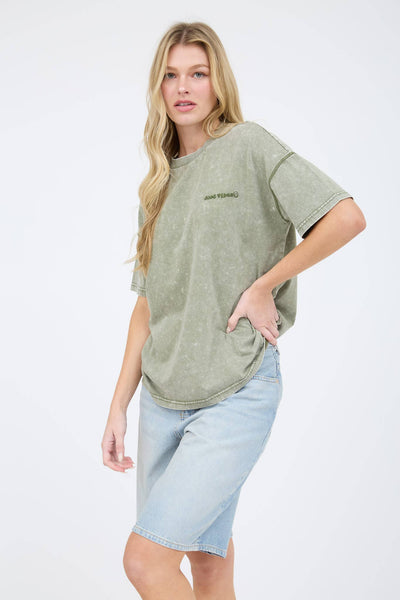 Good Vibes Washed Top
