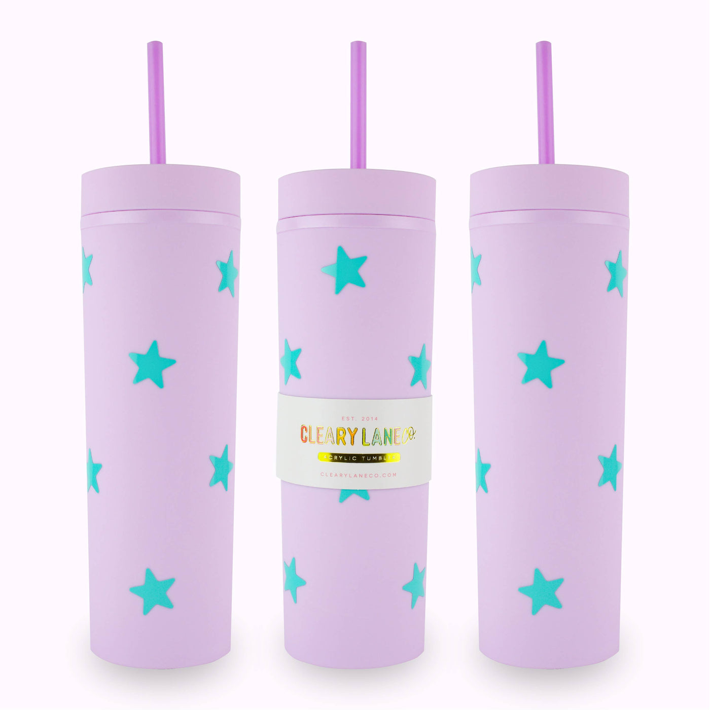 Cleary Lane 16oz Matte Tumbler Cup | Canary Hearts