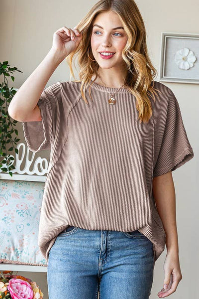 Sage Ribbed Top