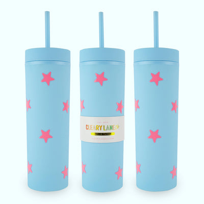 Clearly Lane 16oz Matte Tumbler Cup | Canary Hearts