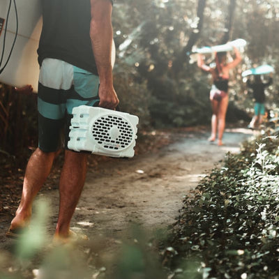 Turtlebox Gen2 Bluetooth Waterproof Speaker - White/Black