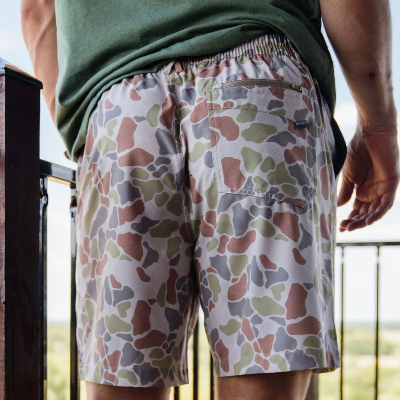 Burlebo Everyday Shorts - Driftwood Camo