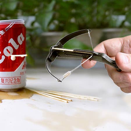 Mini Crossbow Toothpick Shooter