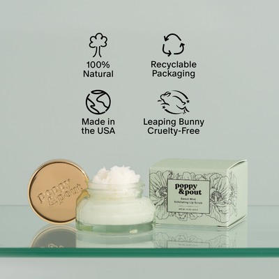 Poppy & Pout Lip Scrub: Sweet Mint