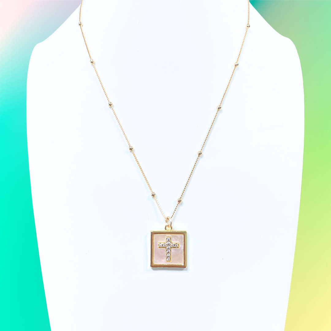 Taylor Shaye Channing Cross Necklace