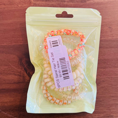 6PCS Spiral Hair Tie Set