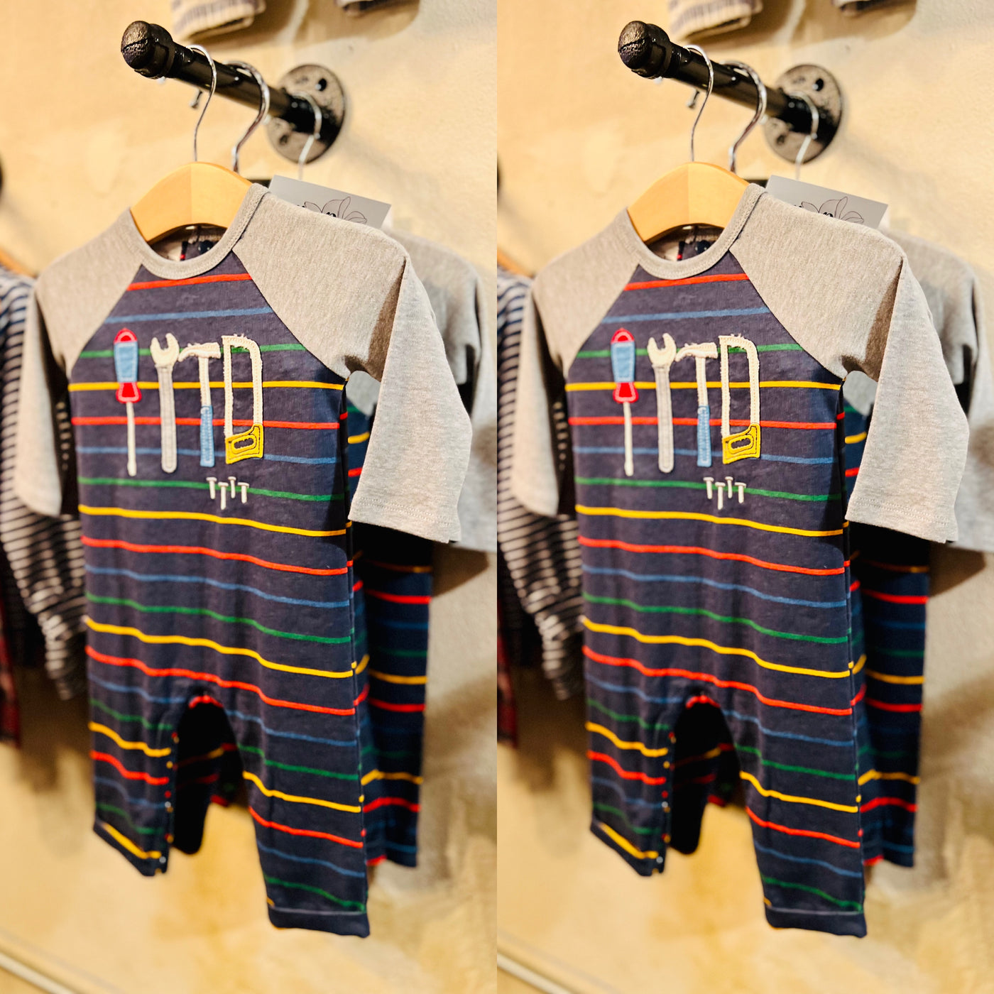 Mud Pie Tools Romper