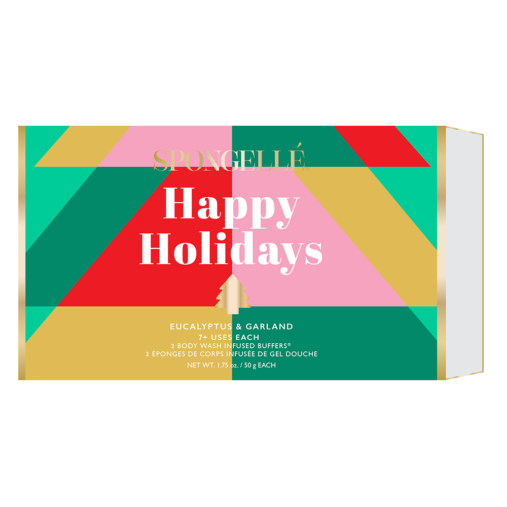 Spongellé Happy Holidays Holiday Tree Gift Set