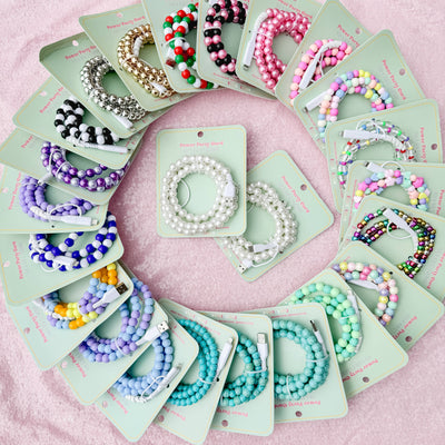 Beaded Phone Chargers USB/USB-C/Lightning: Pearl