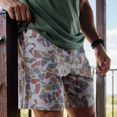 Burlebo Everyday Shorts - Driftwood Camo