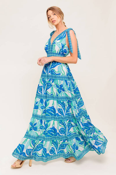 Blue Tropical Maxi