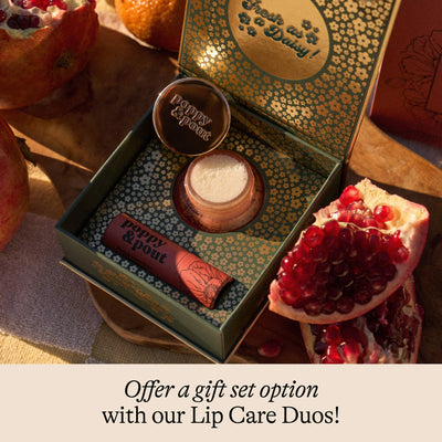 Poppy & Pout Lip Scrub: Pomegranate Peach