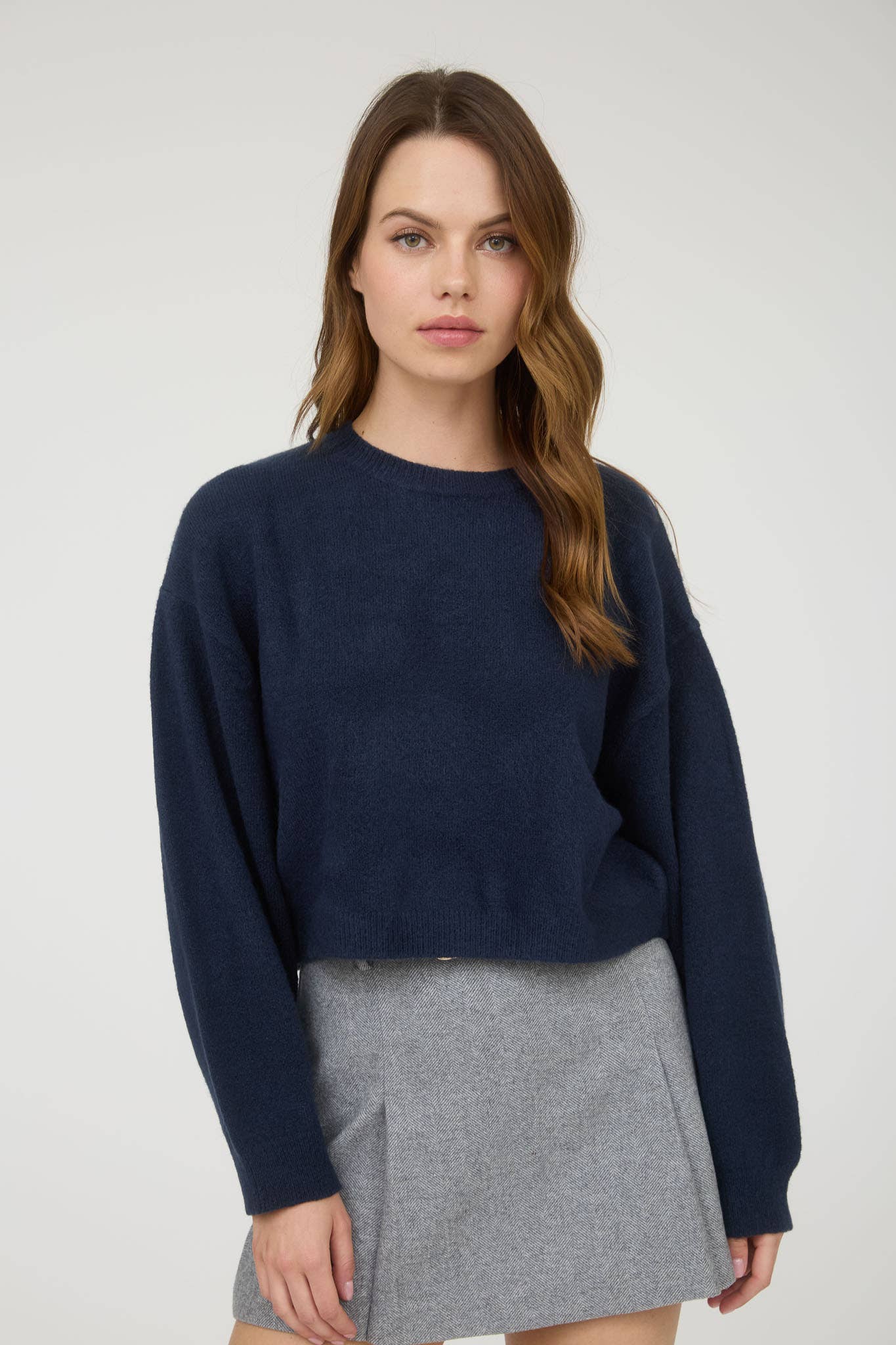 Cream Cropped Sweater