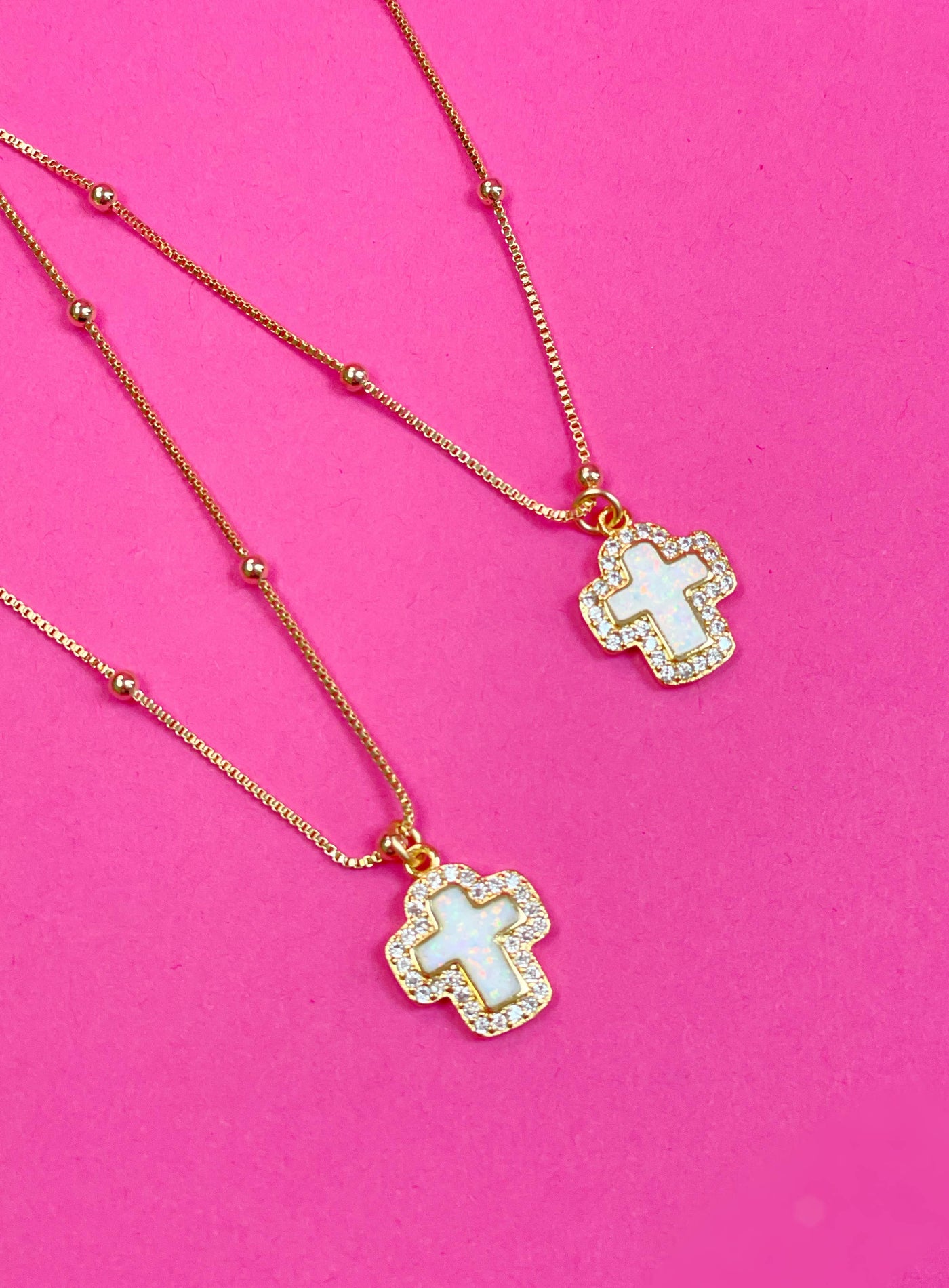 Taylor Shaye Designs Meg Cross Necklace