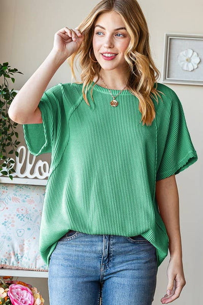 Sage Ribbed Top