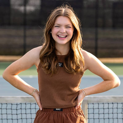 LULU MAC Brown Tank Top