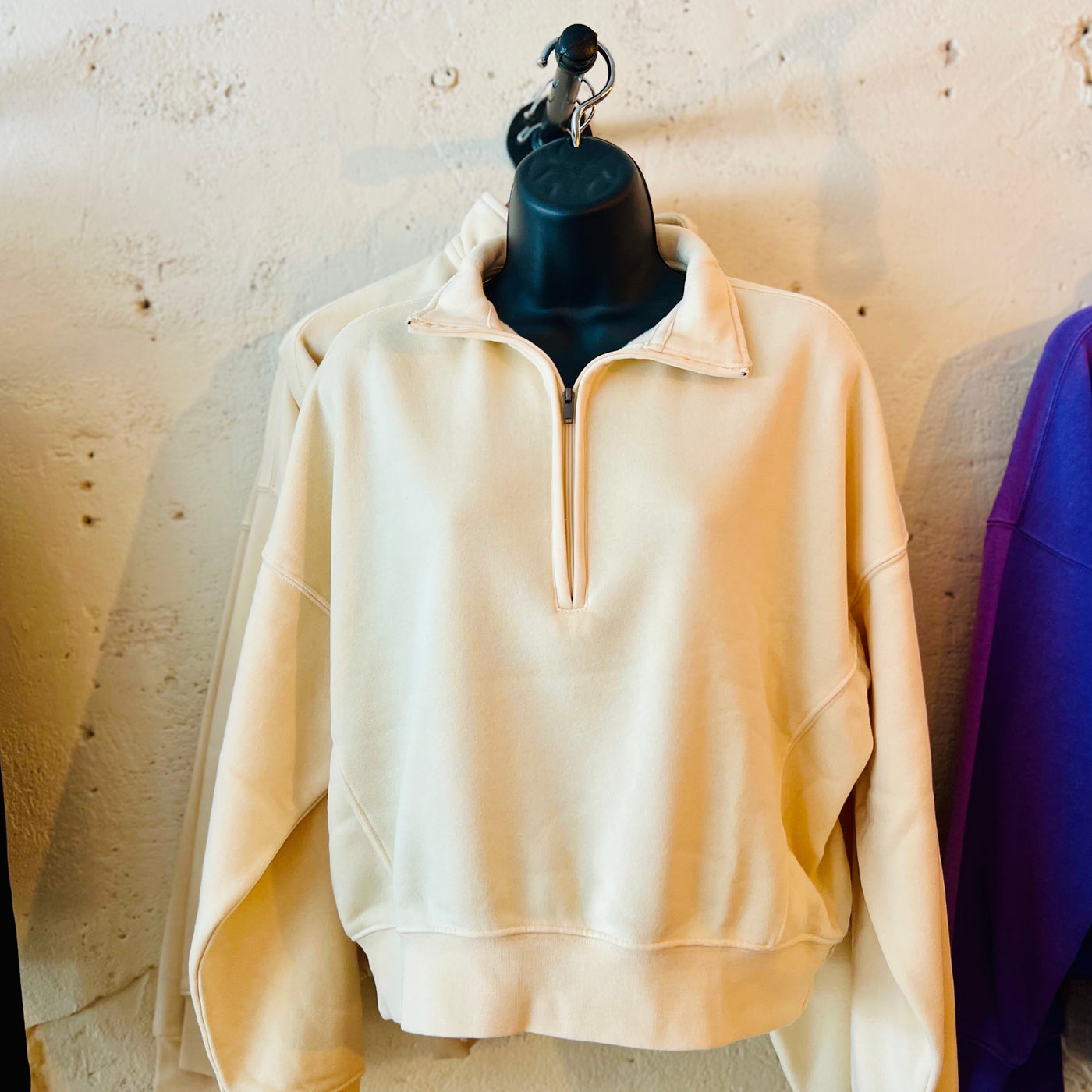 Half Zip Collar Sweatshirt