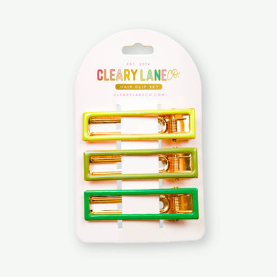 Cleary Lane Clip Set | Green