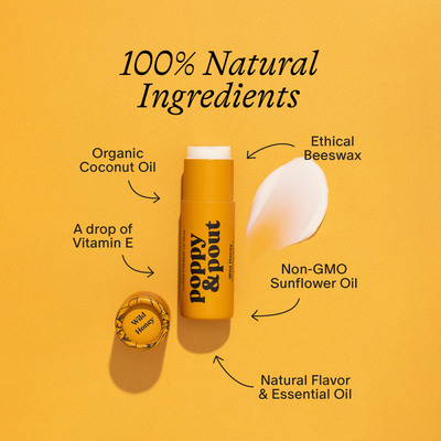 Poppy & Pout Lip Balm: Wild Honey