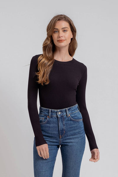 Natural Crewneck Knit Sweater