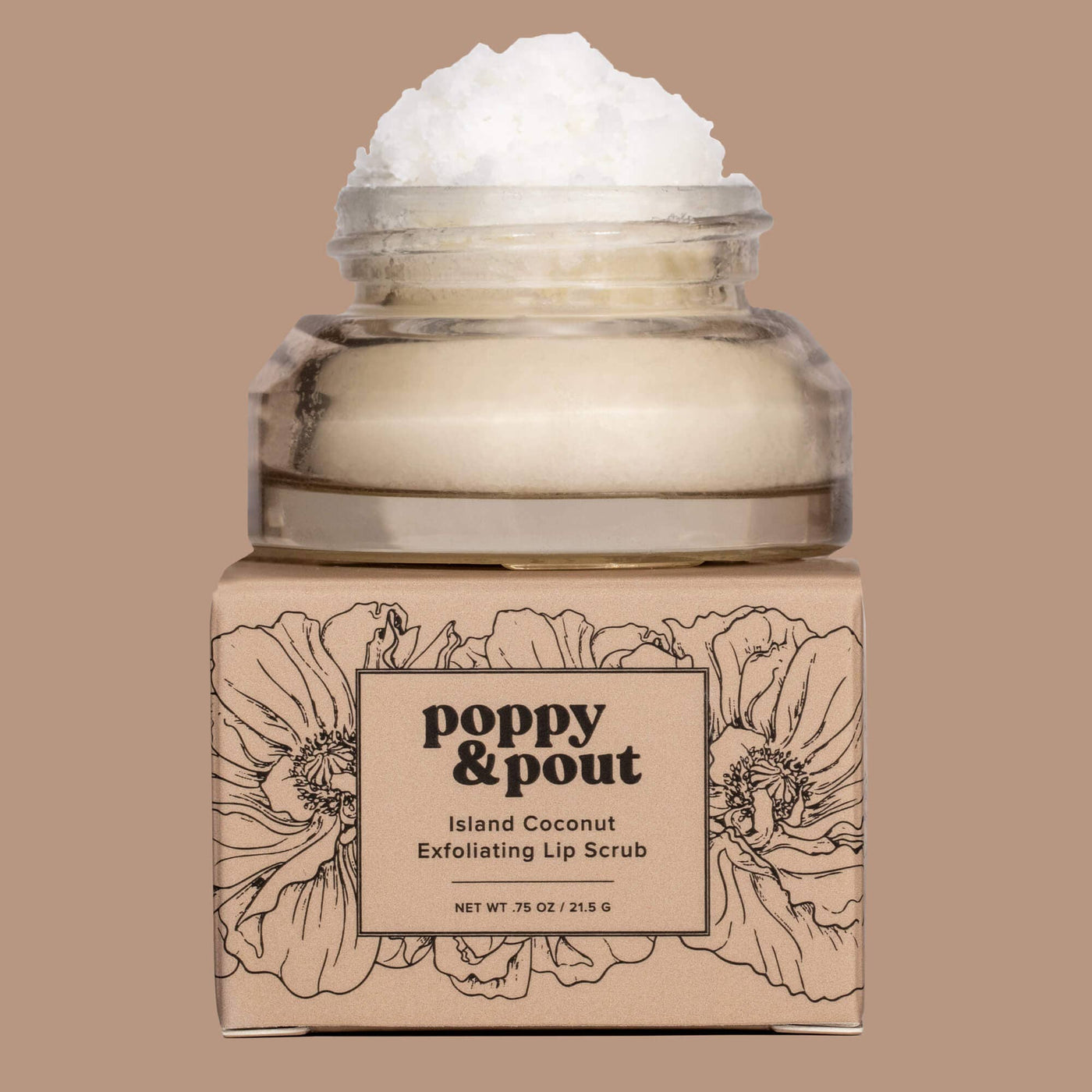 Poppy & Pout Lip Scrub: Island Coconut